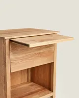 OAK WOOD BEDSIDE TABLE