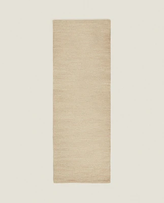 RECTANGULAR WOOL AND COTTON RUG