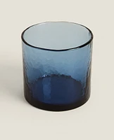 HAMMERED GLASS TUMBLER