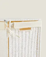 LAUNDRY BASKET WITH TWO COMPARTMENTS