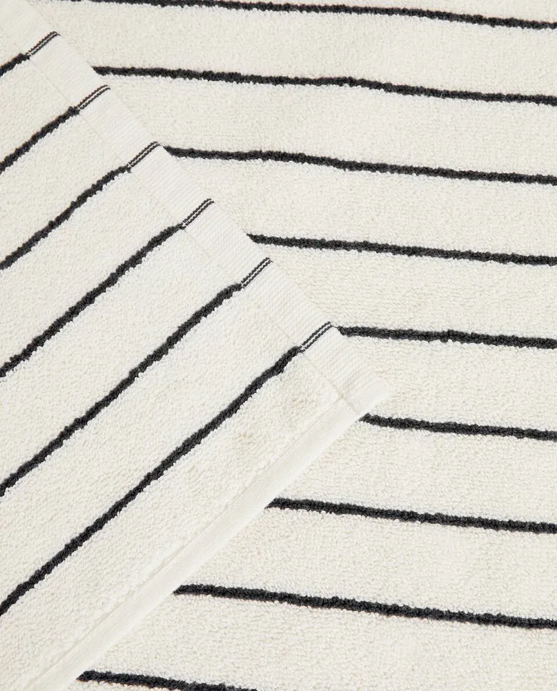 CONTRAST STRIPE BATH MAT