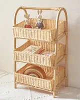 RATTAN STORAGE RACK