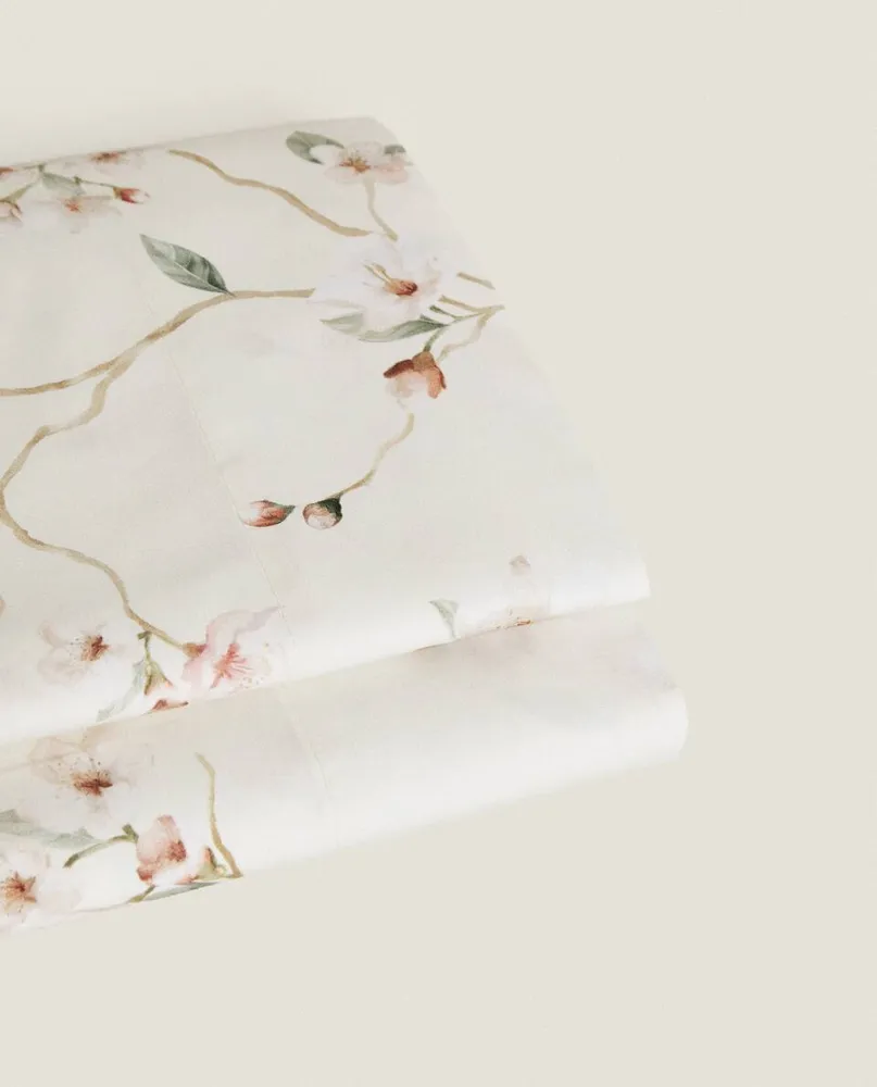 CHERRY BLOSSOM COTTON FLAT SHEET