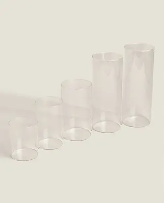 BOROSILICATE GLASS LANTERN VASE