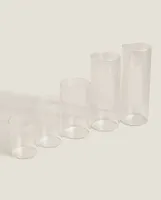 BOROSILICATE GLASS LANTERN VASE