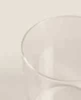 BOROSILICATE GLASS LANTERN VASE