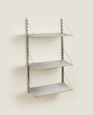 BOOKCASE WITH STEEL SHELVES