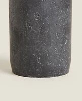 STONE GREY RESIN BATHROOM TUMBLER