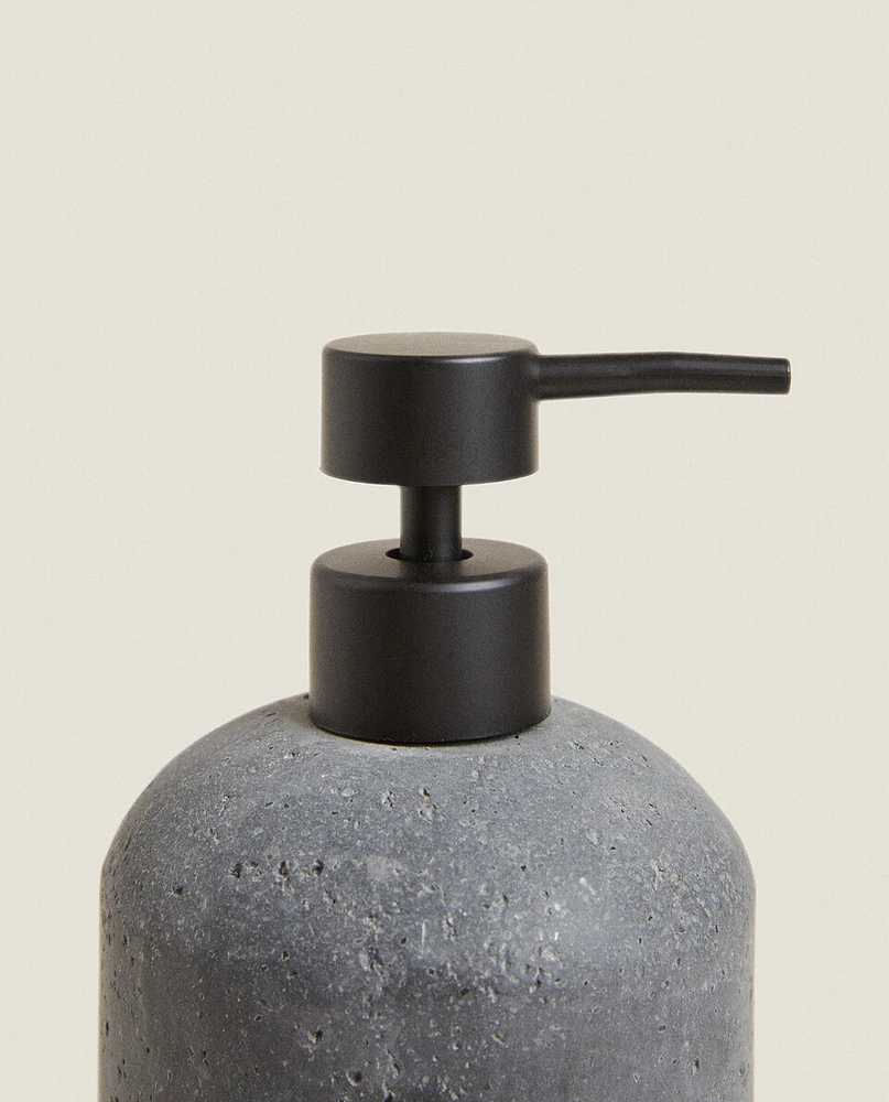 STONE GREY RESIN SHOWER DISPENSER