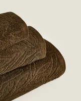 JACQUARD COTTON TERRY TOWEL