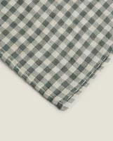 GINGHAM BABY DUMMY BLANKET