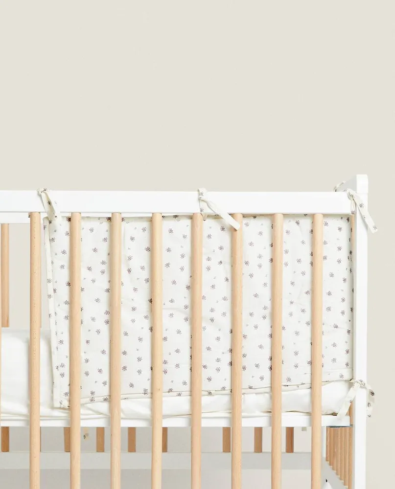 CHILDREN’S FLORAL COT BUMPER COVER