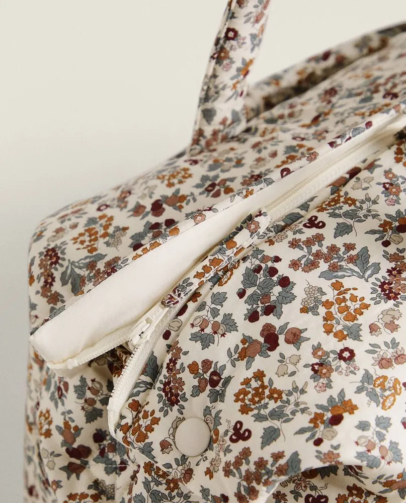 FLORAL PRINT FABRIC CHILDREN’S MATERNITY BAG