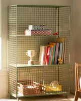 METAL BOOKCASE WITH DOORS