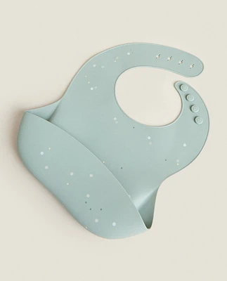 SILICONE POLKA DOT BIB