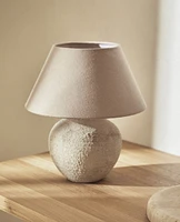 AGED CERAMIC TABLE LAMP