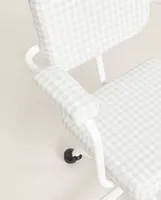 GINGHAM DESK CHAIR