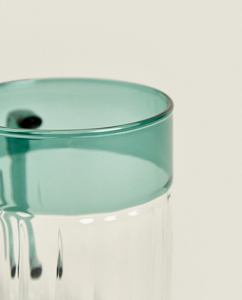 COLOURED BOROSILICATE GLASS MUG