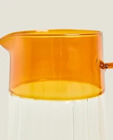 COLOURED BOROSILICATE JUG