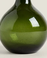 BUBBLE-EFFECT GLASS BOTTLE