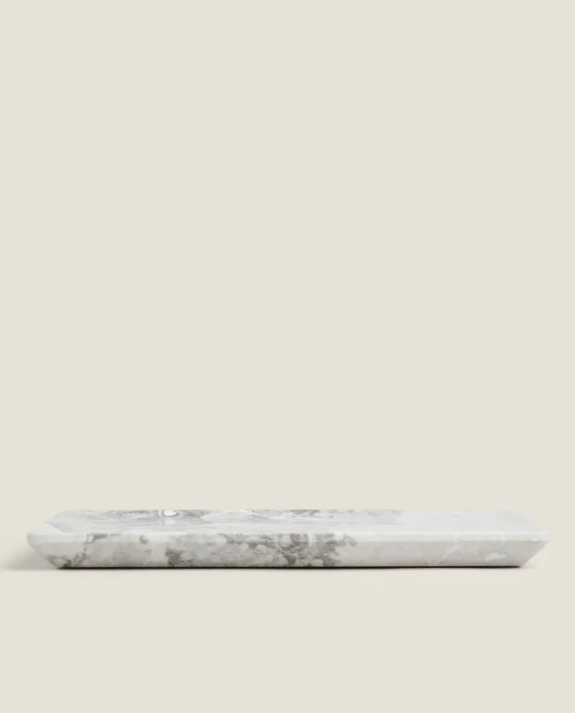 GREY MARBLE BATHROOM TRAY