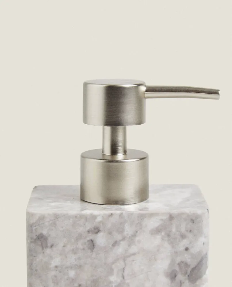 GREY MARBLE BATHROOM DISPENSER