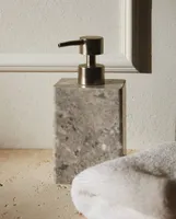 GREY MARBLE BATHROOM DISPENSER