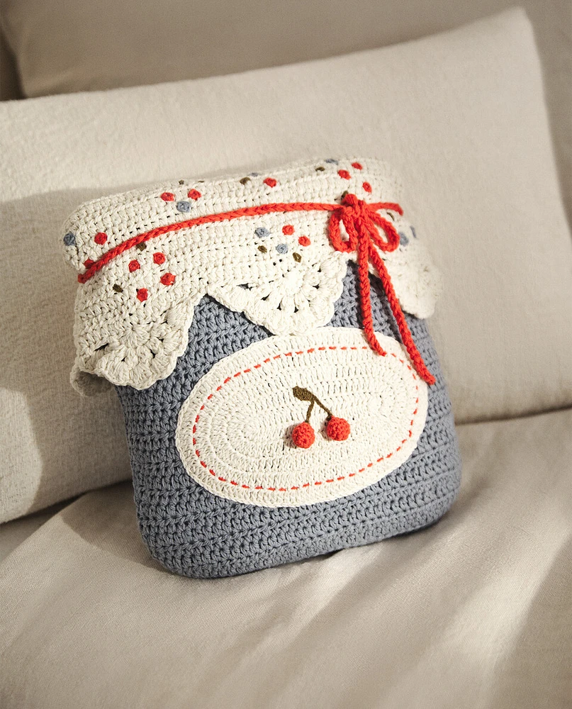 CHILDREN’S CROCHET JAM CUSHION