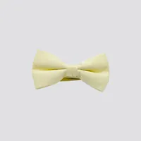 Pre Tied Bow Tie Lemon Yellow