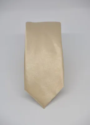 Solid Gold Slim Skinny Tie