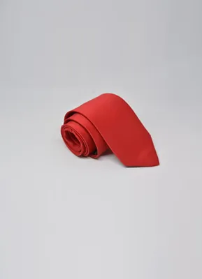 SMT 1- Solid Red Skinny Tie for Men