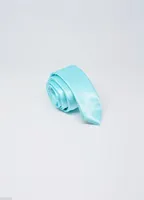 STM-03  SOLID TEAL SKINNY TIE FOR MEN