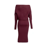 LORI SWEATER DRESS WINDSOR WINE