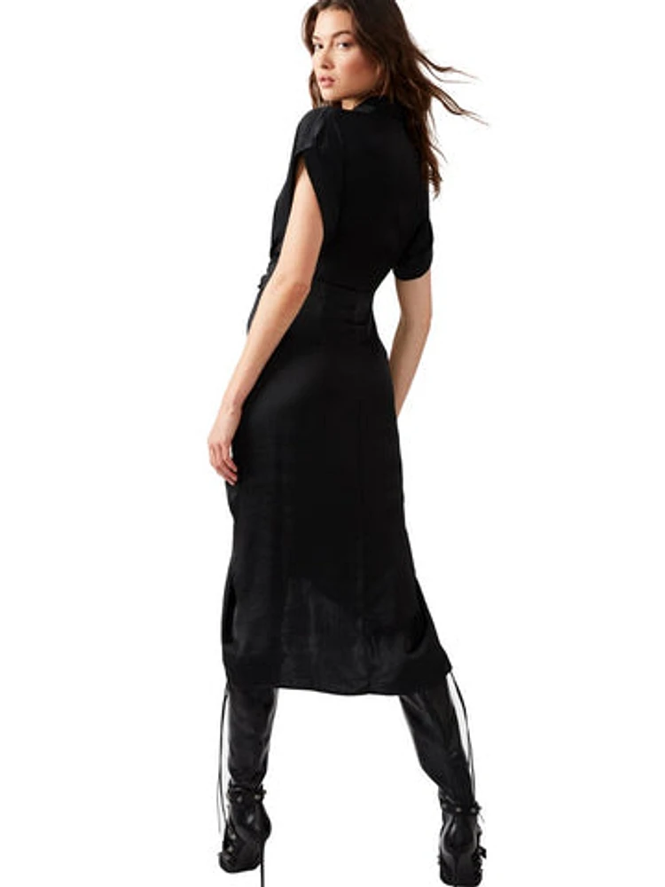 TORI KNIT DRESS BLACK