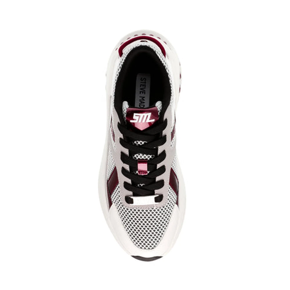 LOGAN BURGUNDY/WHITE GREY