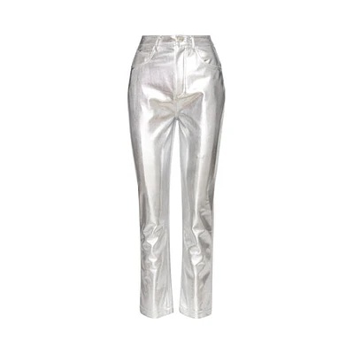 JOSIE LEATHER PANT SILVER