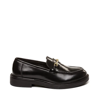 Huddles Loafer Black Leather