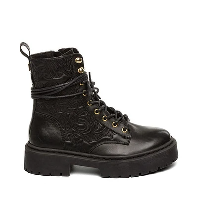 Grazier Biker Boots Black Leather