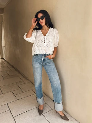 Rochelle Eyelet Blouse