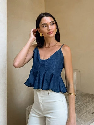 Charmer Denim Top