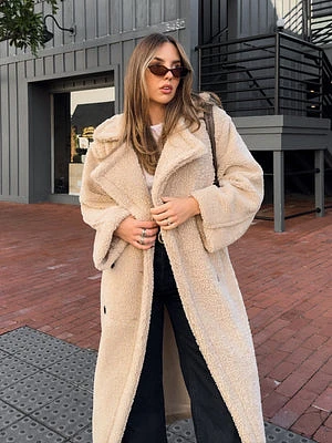 Aspen Sherpa Coat Beige