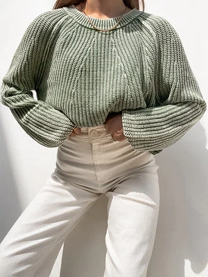 Cozy Season Knit Sweater Olive