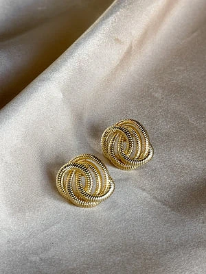 Textured Knot Stud Earrings