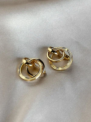 Linked Circle Drop Earrings