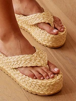 Sailor Raffia Sandal Natural