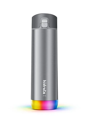 HidrateSpark PRO STEEL - 21 oz. Smart Water Bottle + Bonus Straw Lid