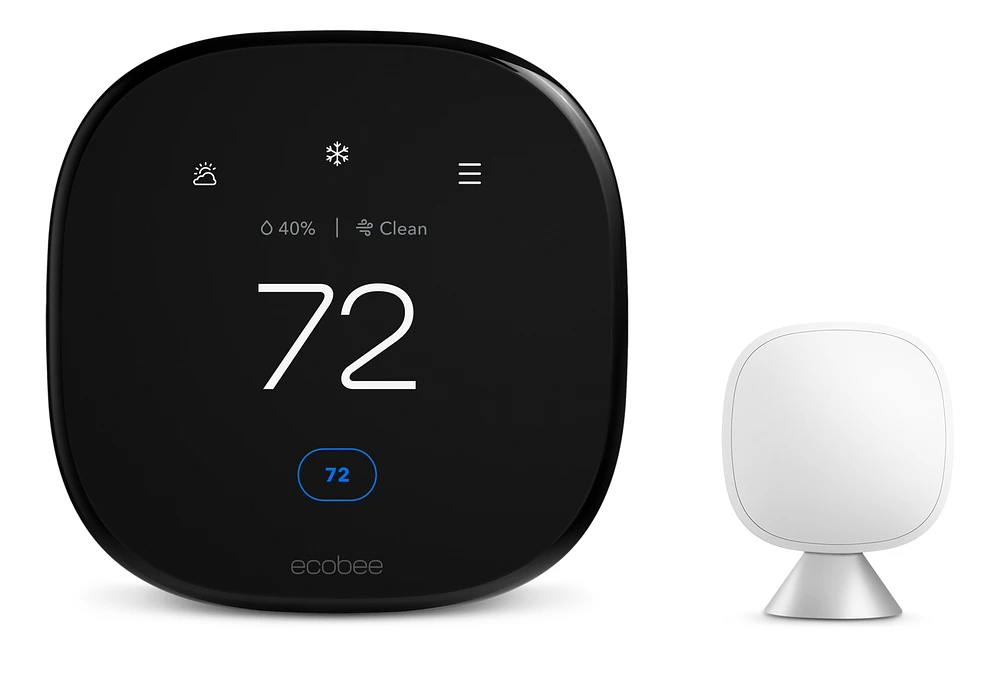 ecobee Smart Thermostat Premium with Siri and Built-In Air Quality Monitor