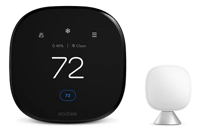ecobee Smart Thermostat Premium with Siri and Built-In Air Quality Monitor