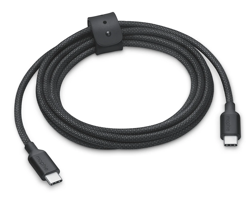 mophie 240W USB-C to USB-C Charge Cable (2M) - Black