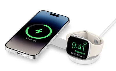 Twelve South ButterFly SE 2-in-1 USB-C Qi2 Travel Charger - White